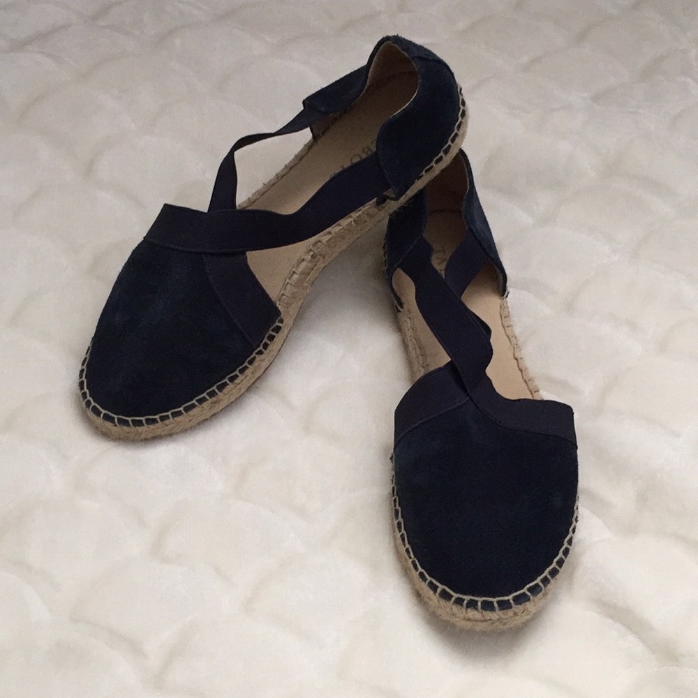 Talbots Navy Espadrilles 6.5